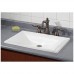 Cheviot Estoril White Drop-In Rectangular Bathroom Sink - B00AJX0ULM